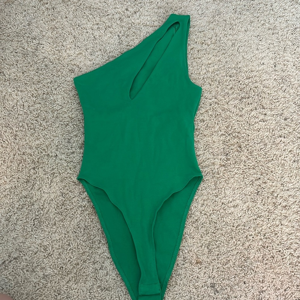 Zara green bodysuit
